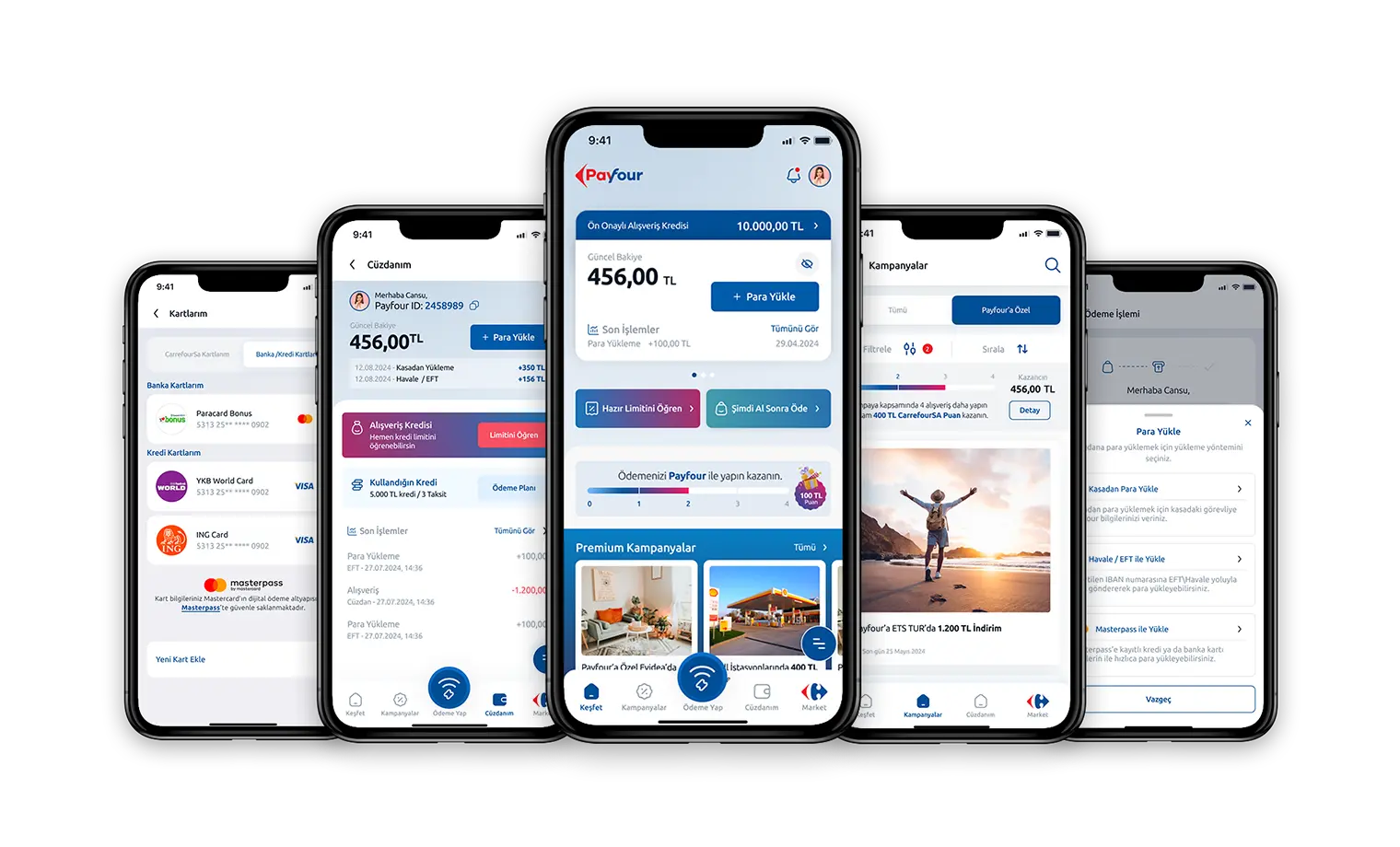Payfour mobil görünümü